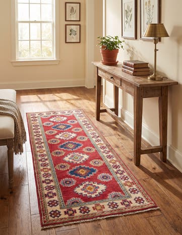 2' 2 x 5' 10 Hand Knotted Kazak Runner Rug