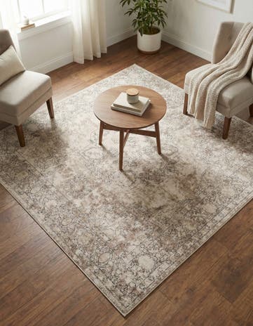 Ivory Oregon Square Rug