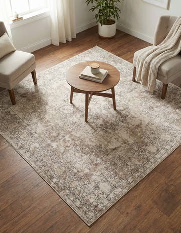 Ivory Oregon Square Rug
