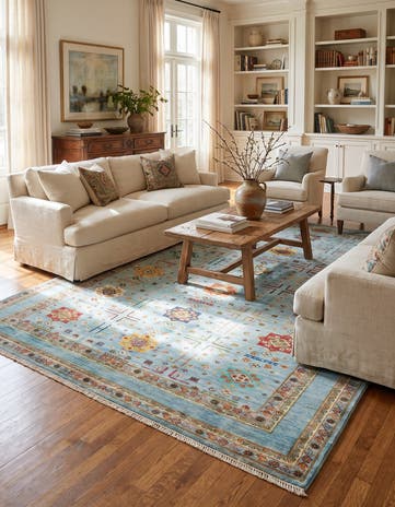 5' 8 x 8' 6 Hand Knotted Ariana Ziegler Rug