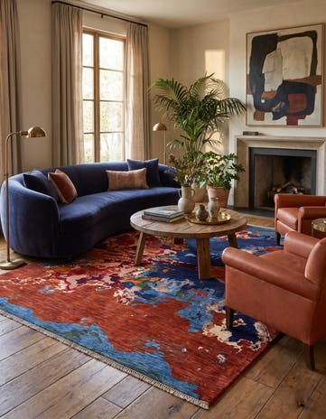 5' 4 x 6' 10 Hand Knotted Ariana Ziegler Rug