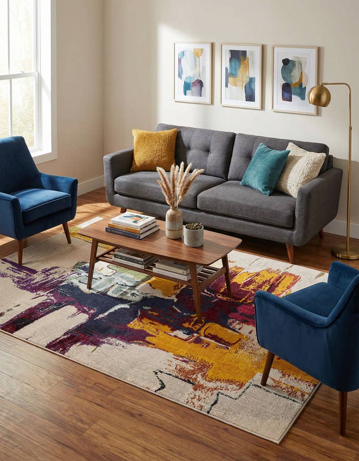 Detail image of 5' x 8'  Washable Casablanca Rug