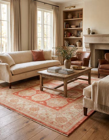 5' 10 x 8' 4 Hand Knotted Ziegler Rug