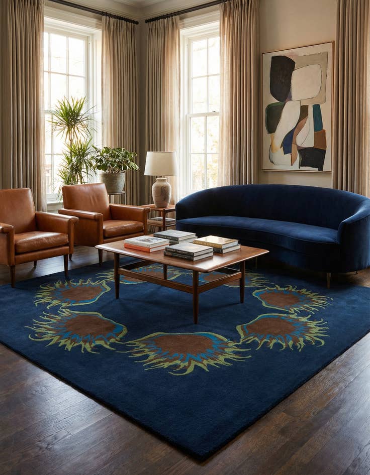 Detail image of 7' 5 x 7' 7 Luna Square Rug