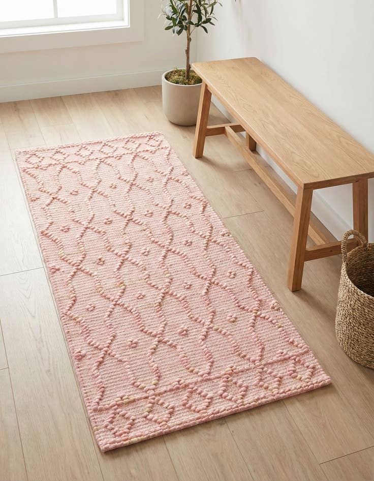 Detail image of 2' x 4' 1  Hand Woven Larsa Jute Runner Rug