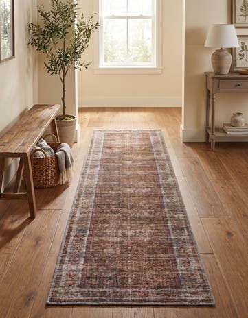 2' x 8' Washable Nostalgia Runner Rug