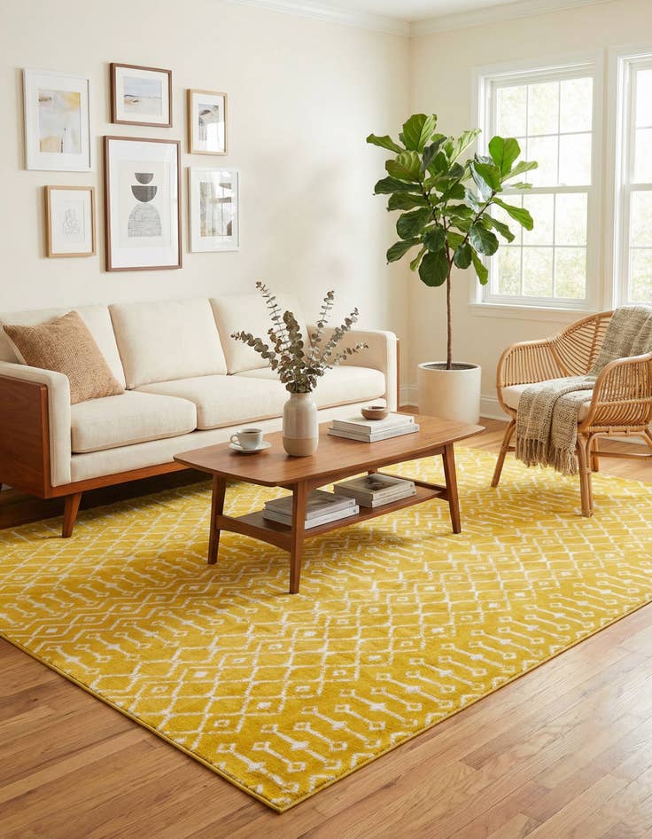 Detail image of 7' 10 x 10' Kasbah Trellis Rug