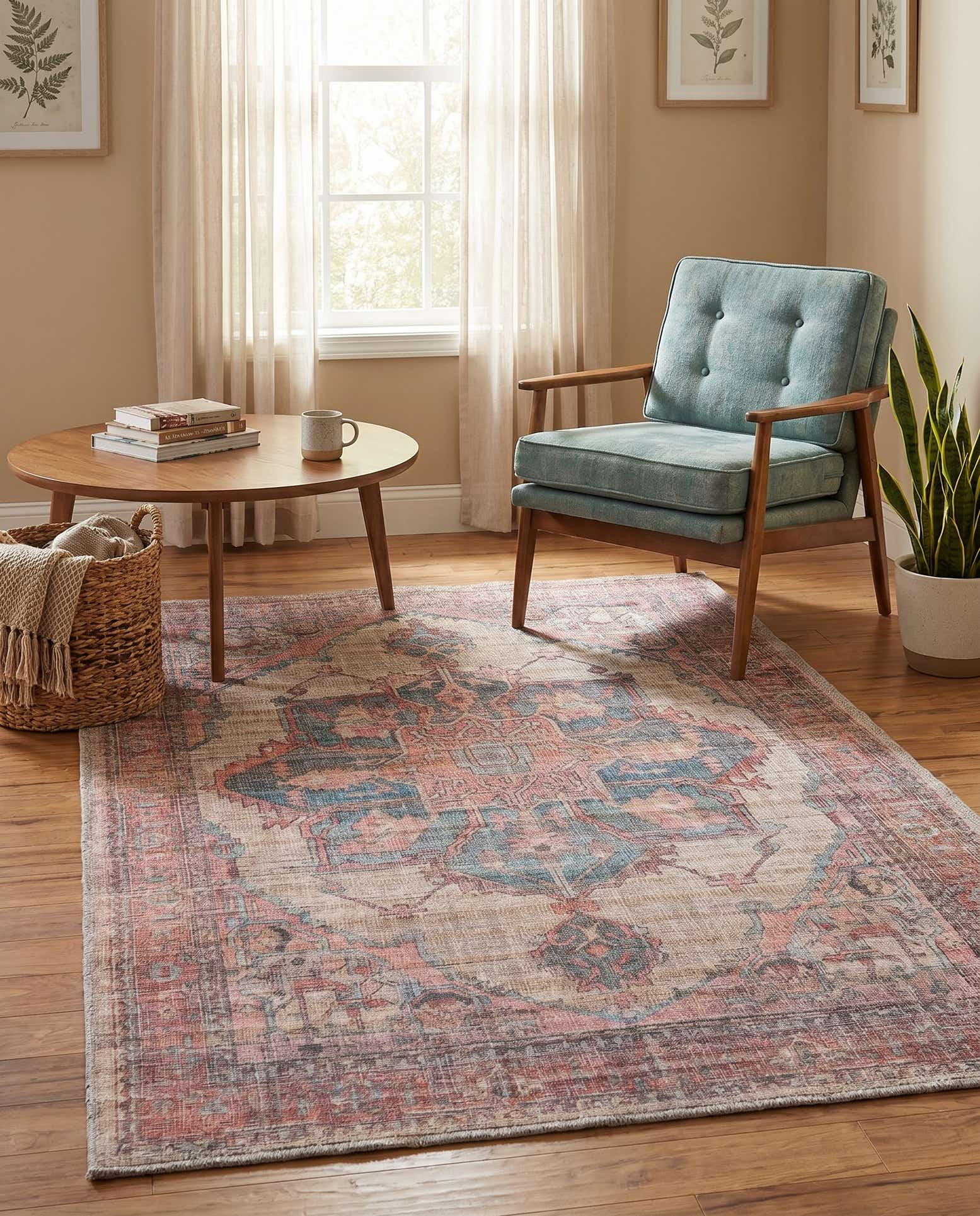 3' 3 x 5' 3 Washable Nostalgia Rug