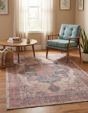 3' 3 x 5' 3 Washable Nostalgia Rug
