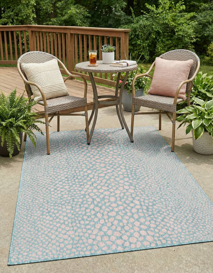 Detail image of 4' x 6' Easy-Clean Jill Zarin Cape Town Indoor / Outdoor Rug