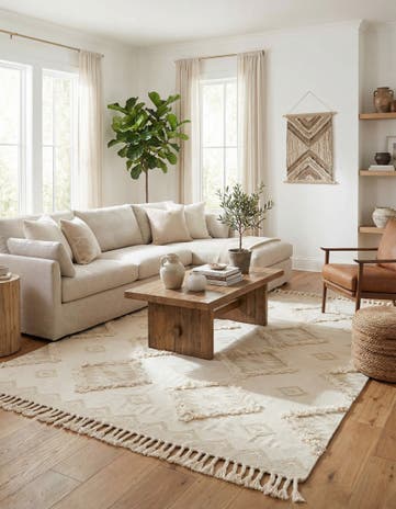 8' x 11' Hand Woven Arizona Wool Rug