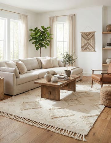8' x 11' Hand Woven Arizona Wool Rug