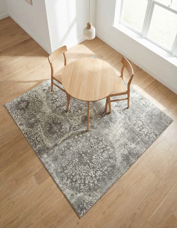 Light Gray Monte Carlo Square Rug