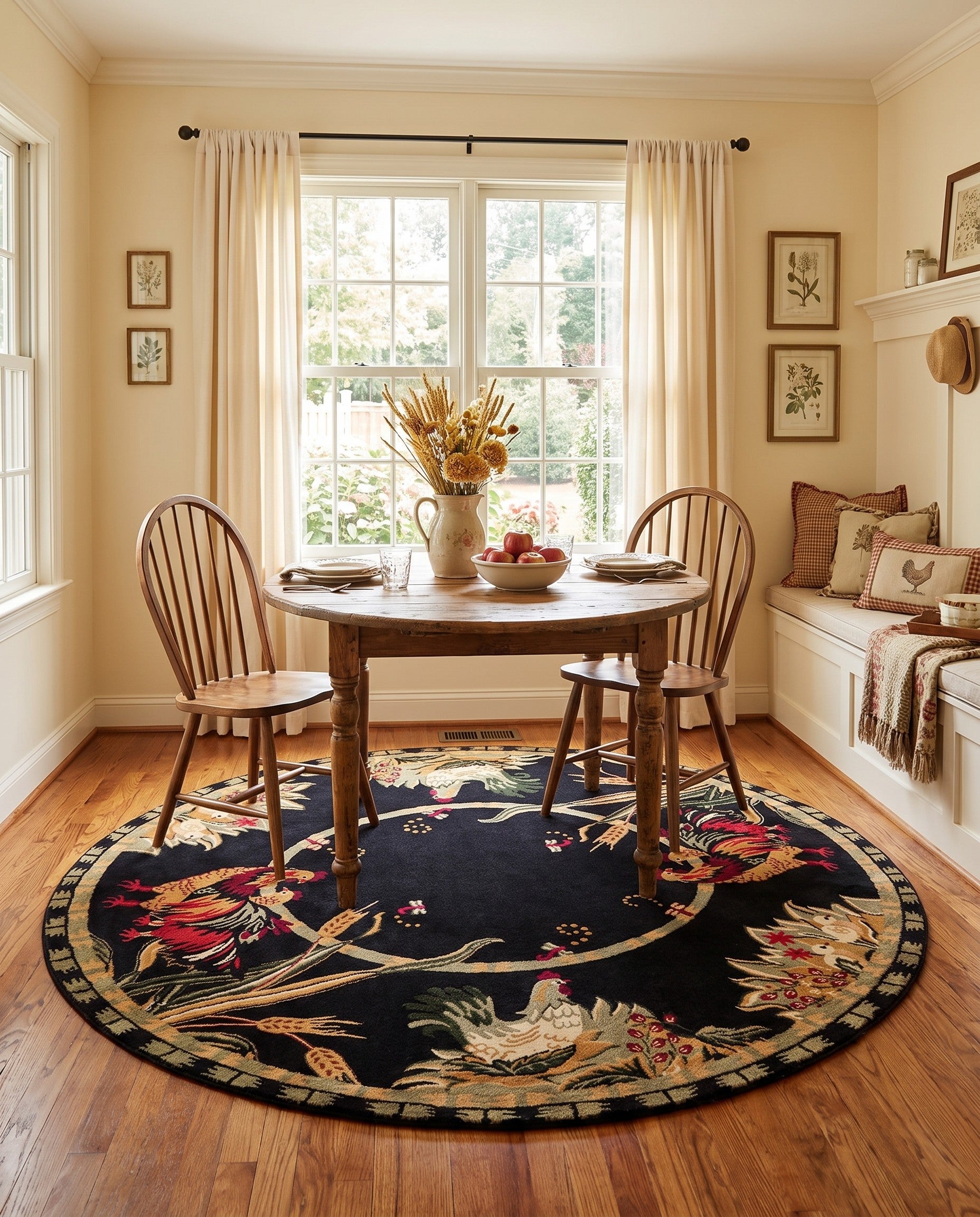 7' 10 x 7' 10 Pastoral Round Rug