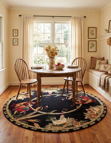 7' 10 x 7' 10 Pastoral Round Rug