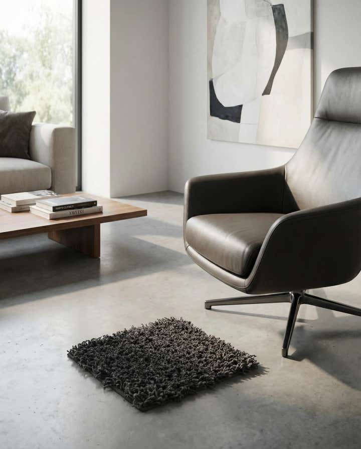1' x 1' Solid Shag Sample Rug