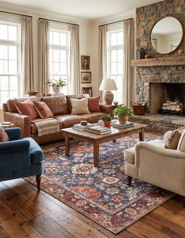 6' 1 x 9' Washable Timeless Rug