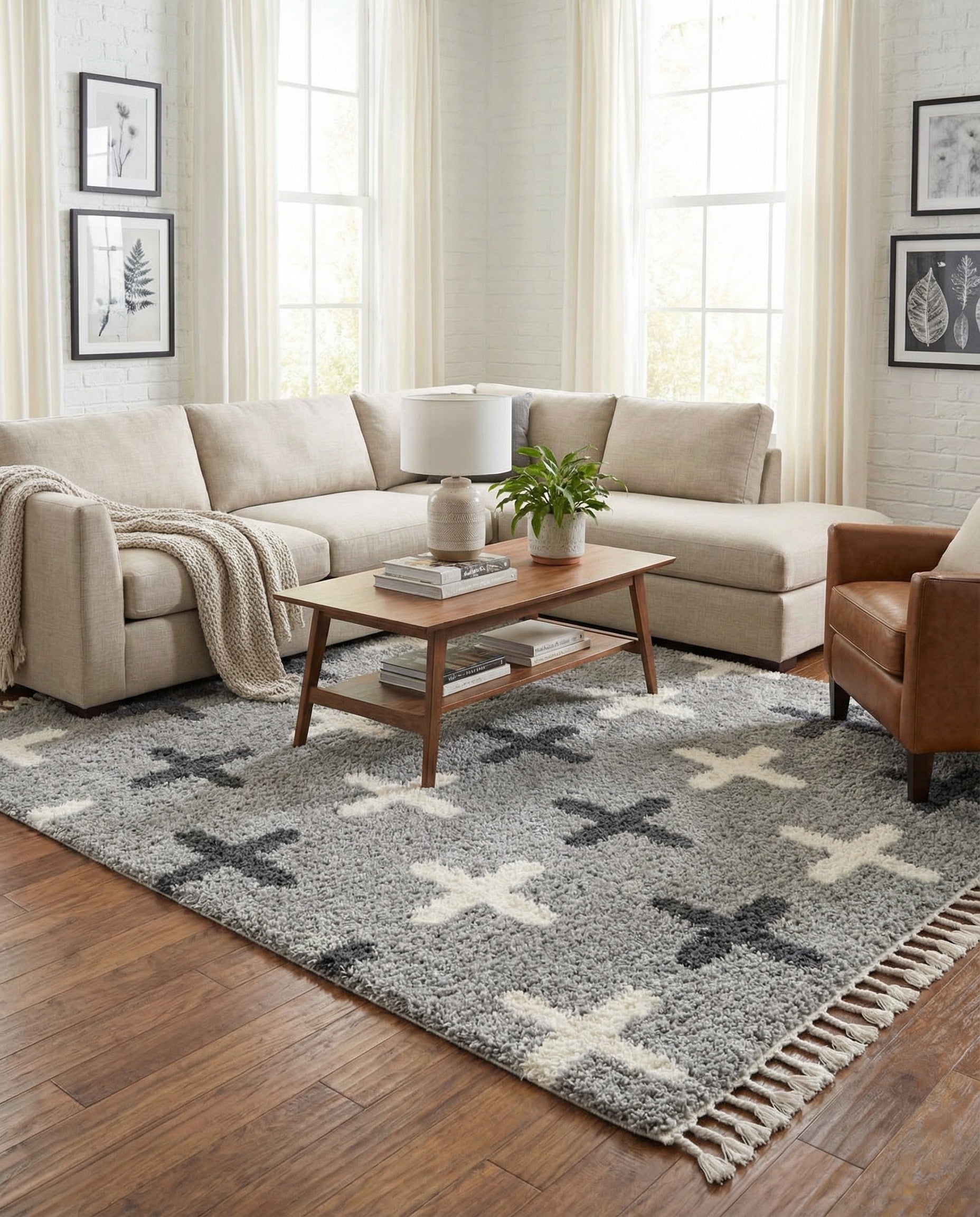 8' x 10' Athena Shag Rug