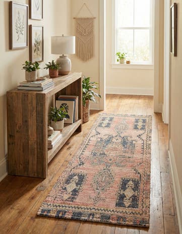 2' 2 x 8' Hand Woven Chenille Jute Runner Rug