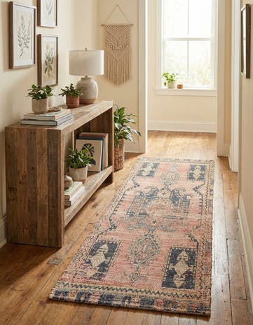2' 2 x 8' Hand Woven Chenille Jute Runner Rug