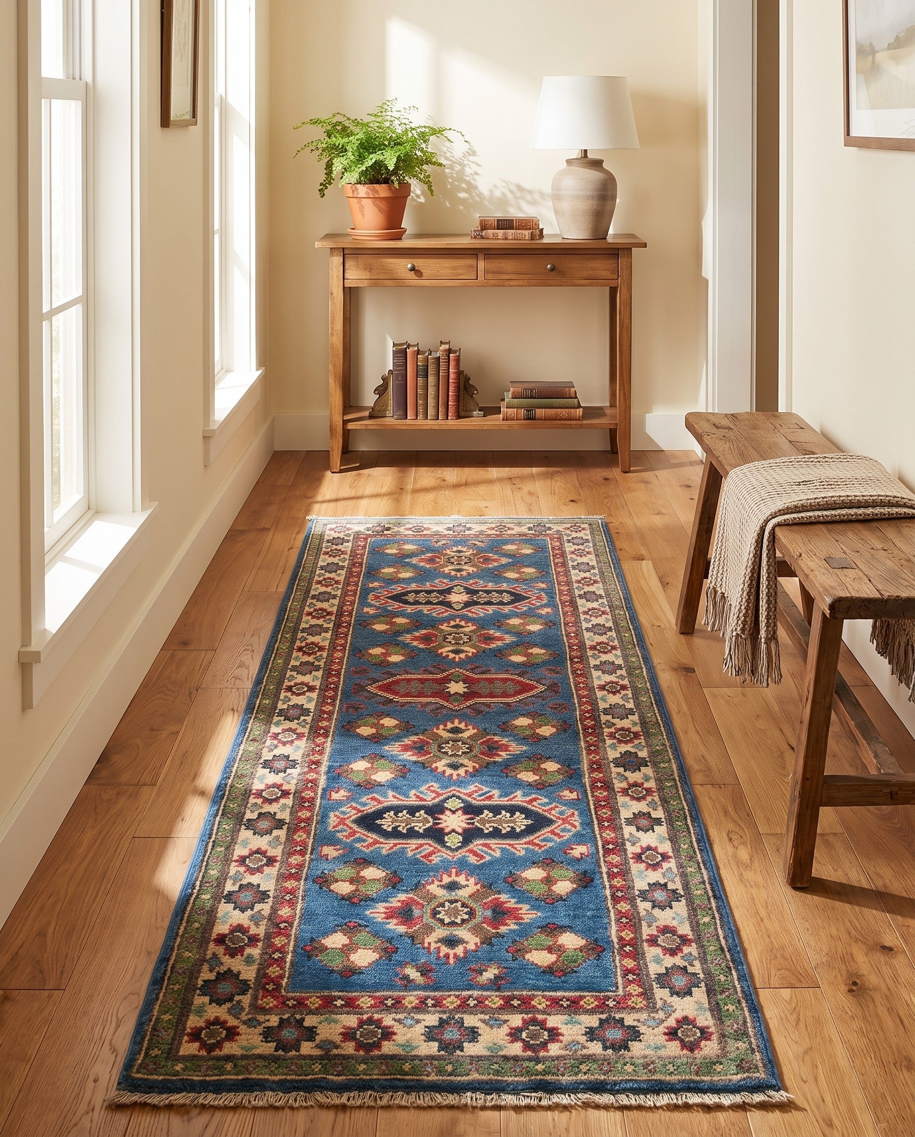 2' x 5' 10 Hand Knotted Kazak Runner Rug