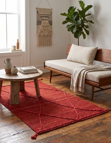 3' 4 x 5' 11 Hand Woven Kilim Modern Wool Rug