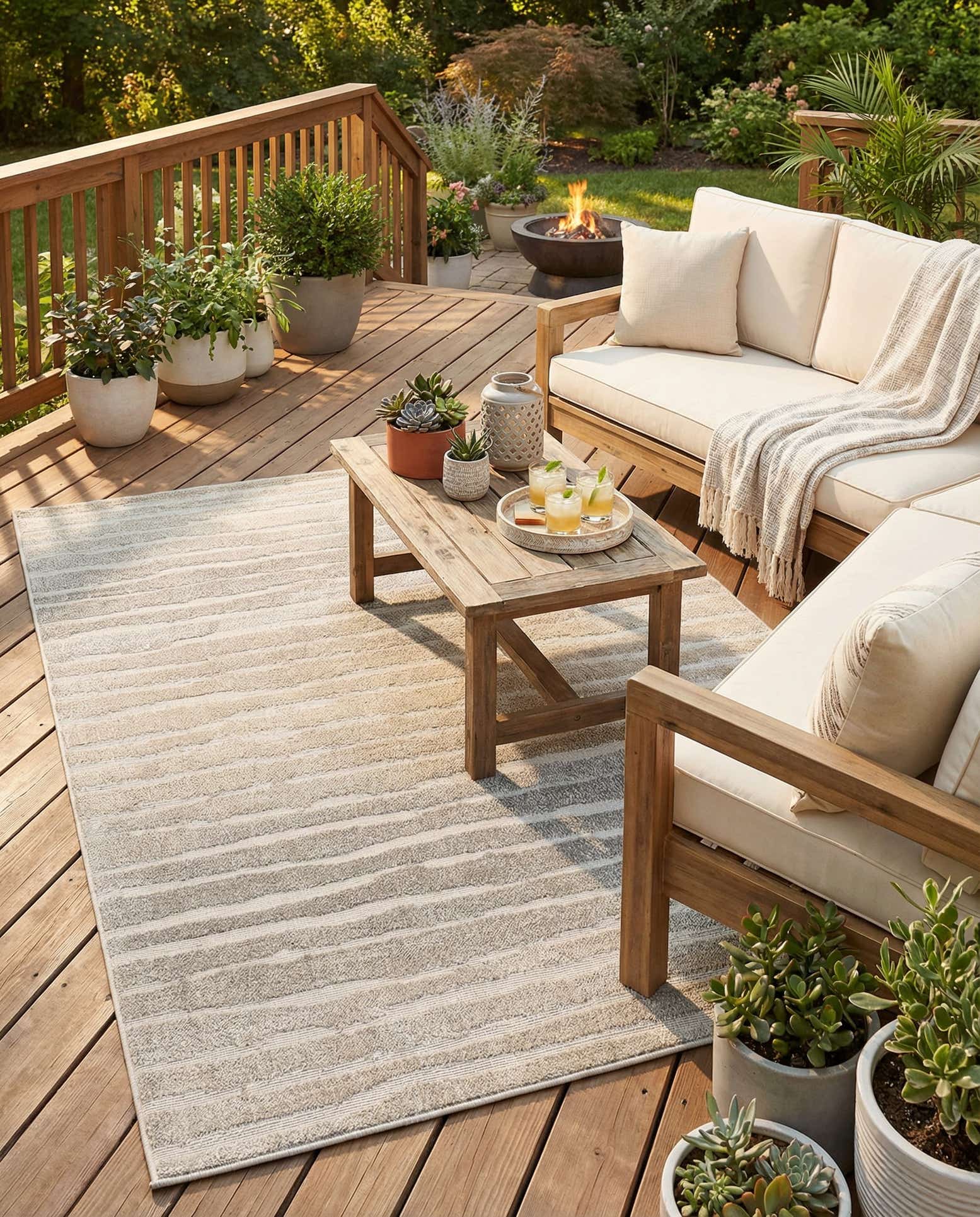 5' x 8' Easy-Clean Sabrina Soto Ola Indoor / Outdoor Rug