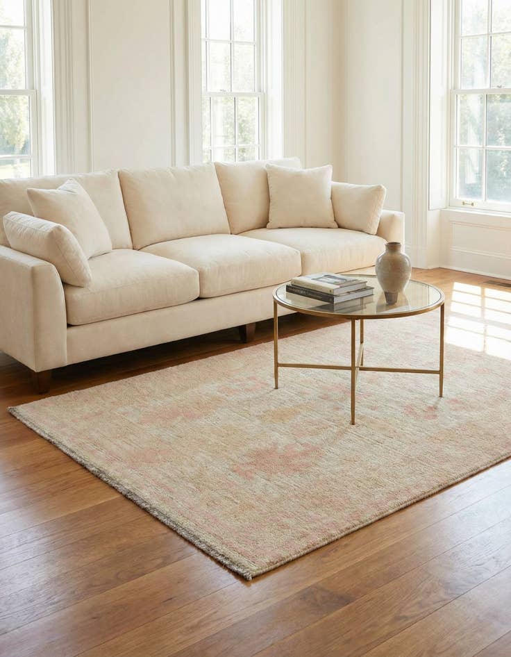 Detail image of 4' x 6' 2 Hand Knotted Oushak Wool Rug