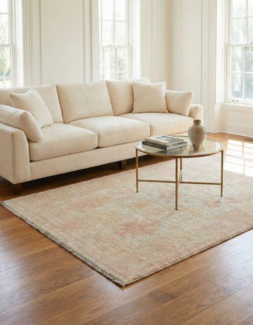 4' x 6' 2 Hand Knotted Oushak Wool Rug