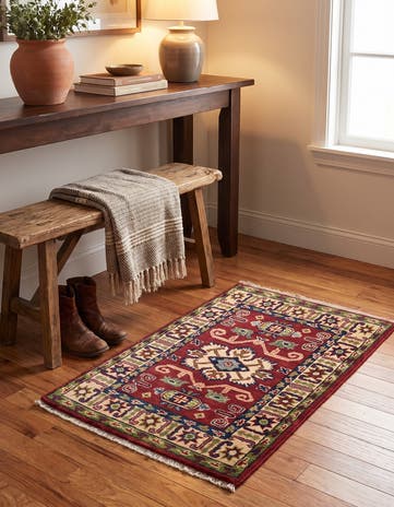 1' 10 x 2' 9 Hand Knotted Kazak Rug