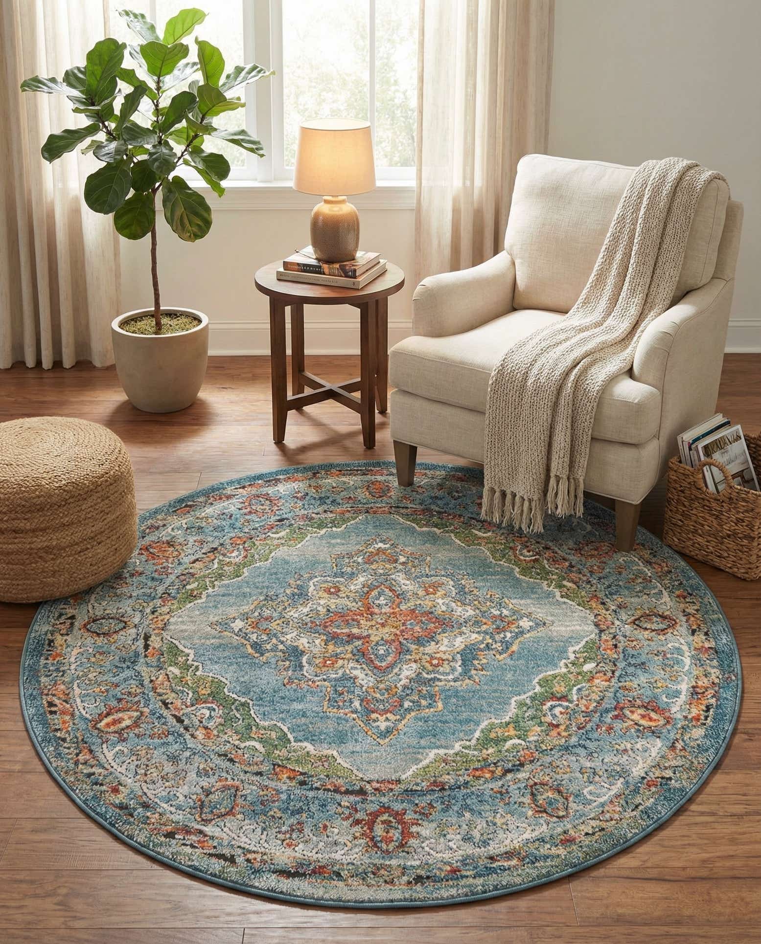 5' x 5' Isabella Round Rug
