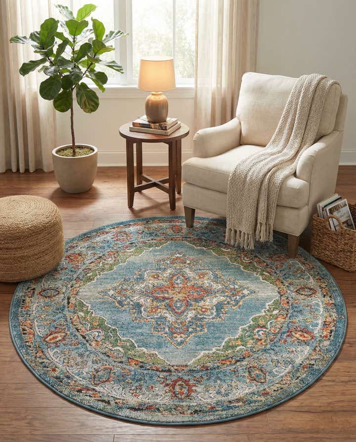 5' x 5' Isabella Round Rug