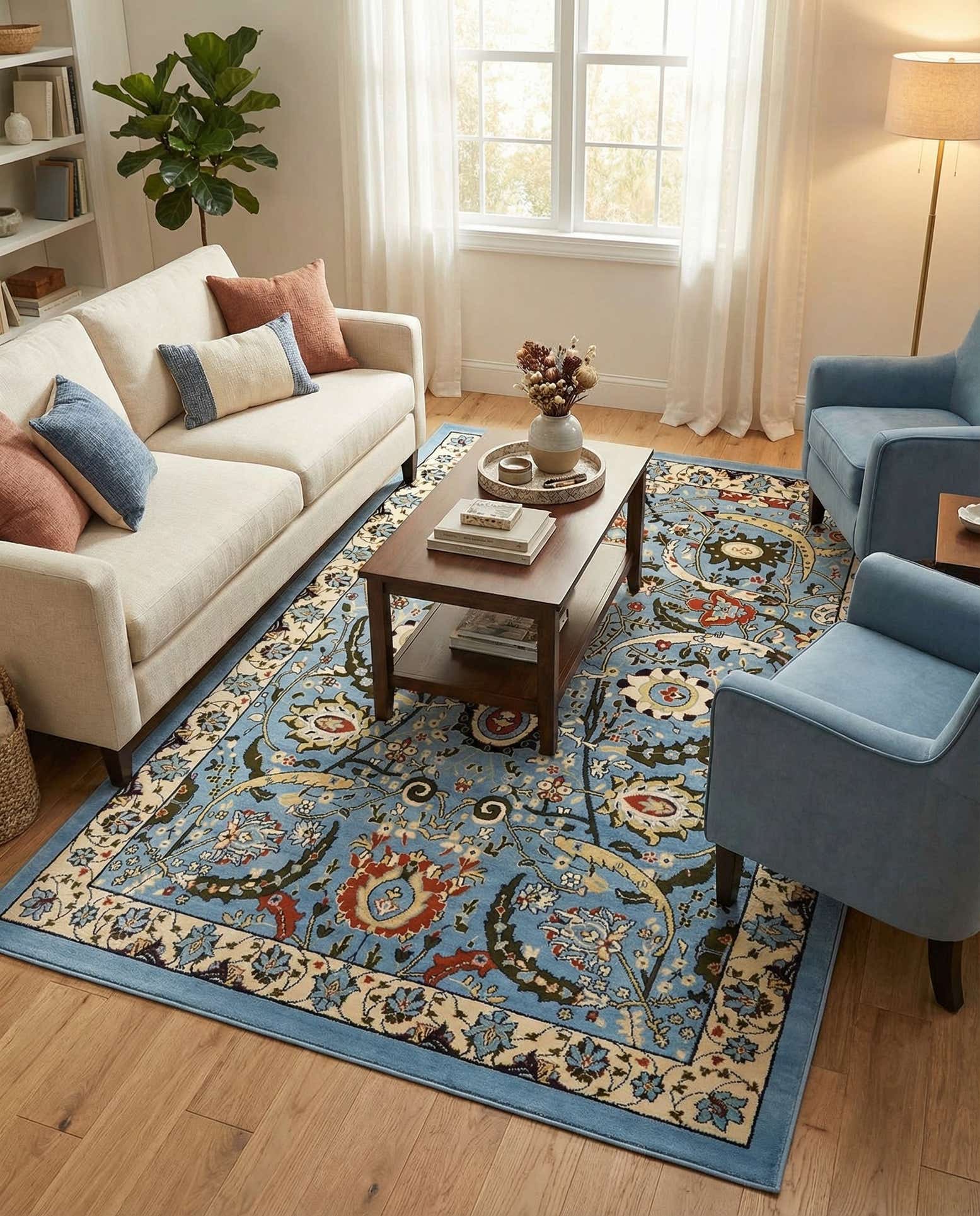 6' x 9' Isfahan Design Rug
