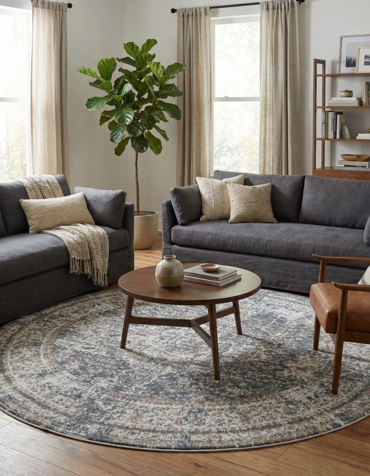 7' x 7' Santiago Round Rug