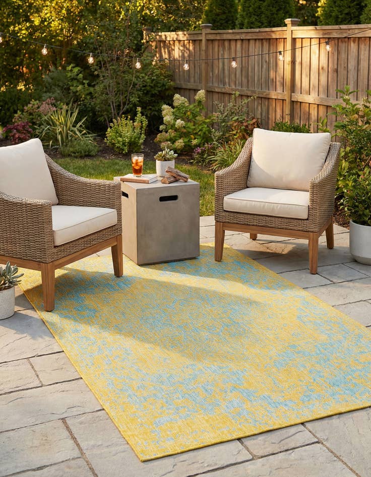 Detail image of 7' x 10' Easy-Clean Jill Zarin Dubai Indoor / Outdoor Rug