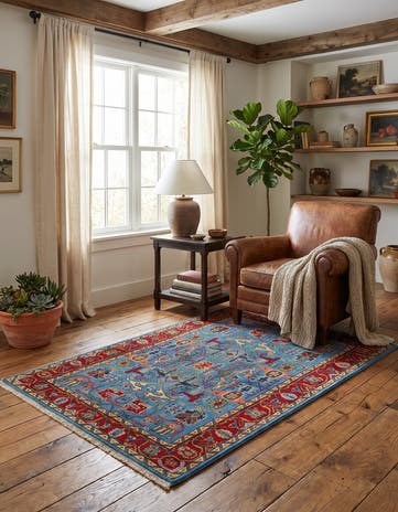 3' 4 x 5' Hand Knotted Kazak Rug