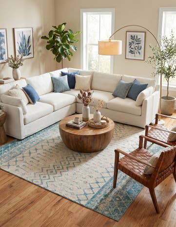 10' x 10' Moroccan Trellis Square Rug