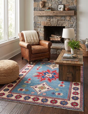 3' 4 x 5' 1 Hand Knotted Kazak Rug
