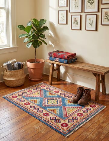 2' x 3' Hand Knotted Kazak Rug