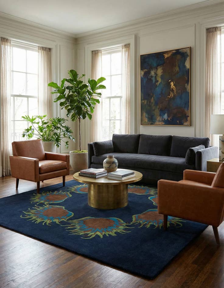 Detail image of 7' 6 x 7' 8 Luna Square Rug