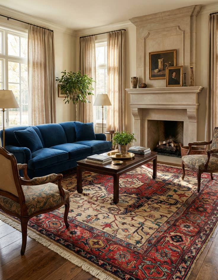 Detail image of 7' 11 x 10' 2 Azery Sherein Wool Rug