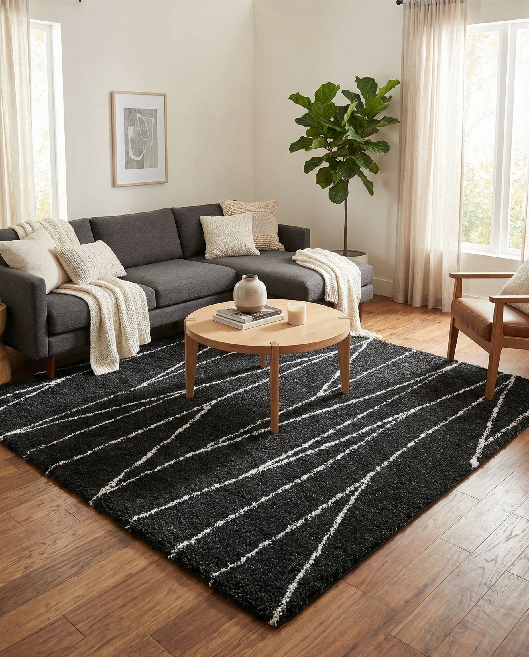 Primary image 10' x 10' Serenity Shag Square Rug