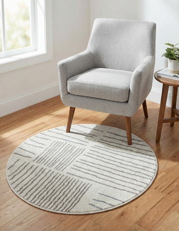 Ivory Hanahan Round Rug