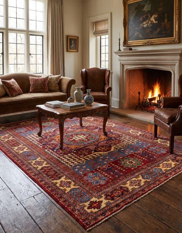 5' x 6' 10 Hand Knotted Mamluk Ziegler Rug