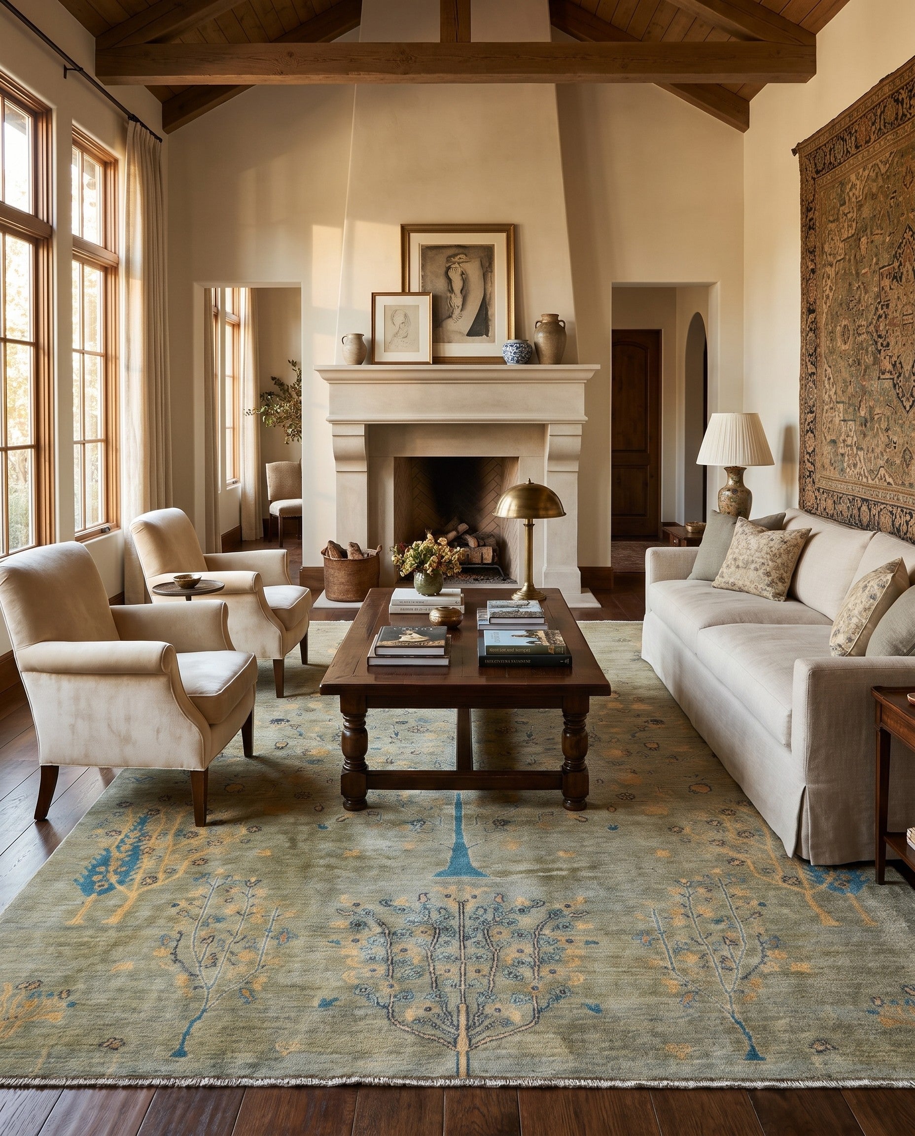 6' 2 x 8' 6 Hand Knotted Ariana Ziegler Rug