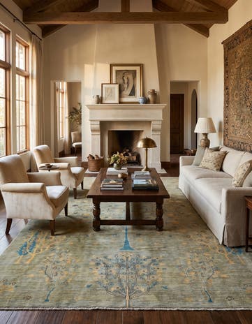 6' 2 x 8' 6 Hand Knotted Ariana Ziegler Rug