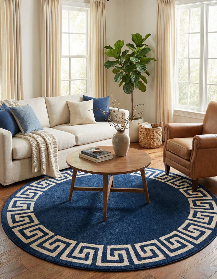 Detail image of 7' 10 x 7' 10 Hera Round Rug