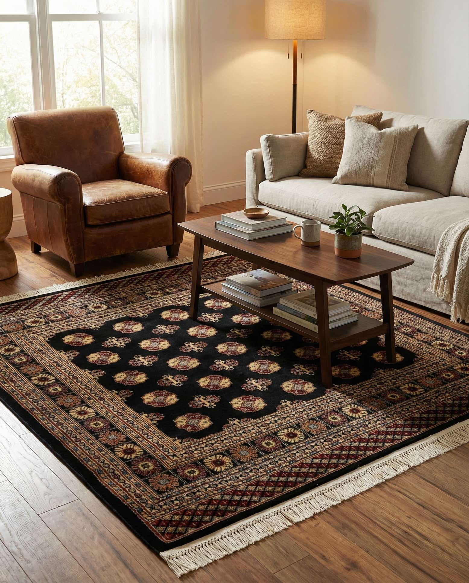 6' x 6' Bokhara Square Rug
