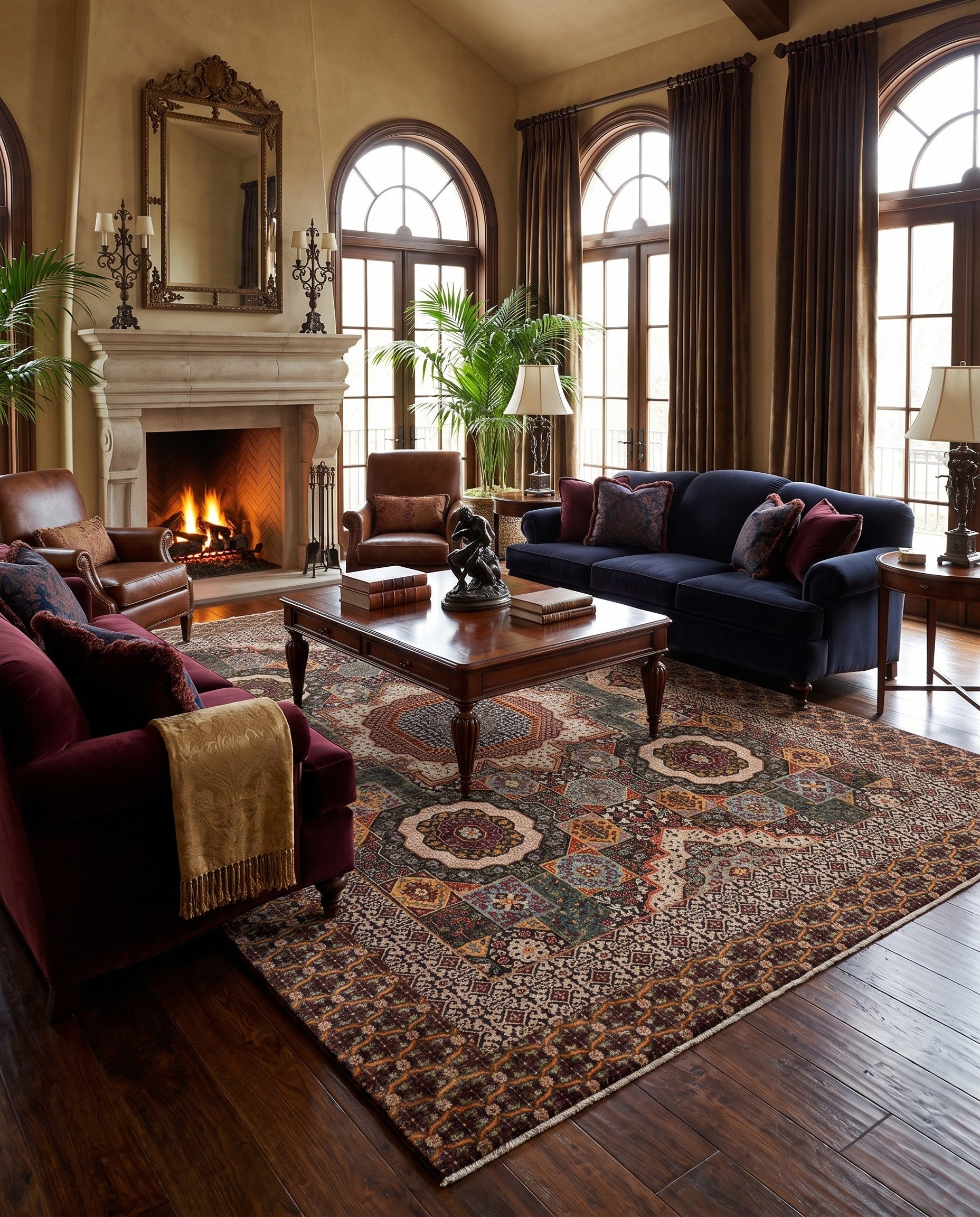 9' x 11' 11 Hand Knotted Ziegler Rug
