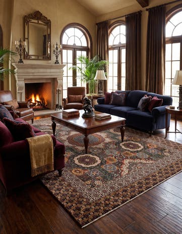 9' x 11' 11 Hand Knotted Ziegler Rug